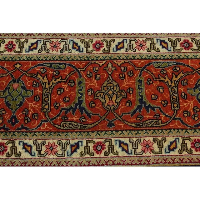 1960s Old Persian Tabriz Area Rug 9’10” X 13’0″ For Sale - Image 12 of 13