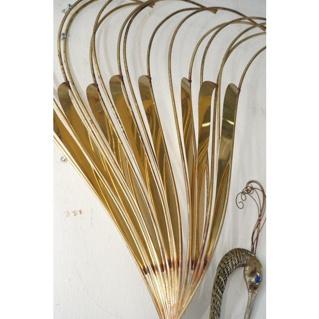 Large Signed Curtis Jere Peacock in Flight Wall Art – Vintage 1980s For Sale - Image 13 of 13