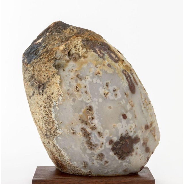 Polished Banded Agate Mineral Specimen For Sale - Image 9 of 10
