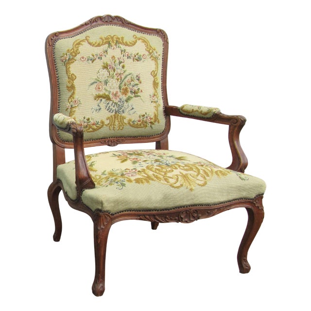 Antique Louis XV Armchair, 1700s For Sale