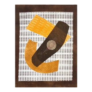 1970s Modernist Abstract Screenprint by F. Ropell For Sale