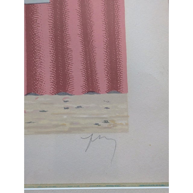 Fernand Mourlot, Rene Magritte, La Belle Captive, 1965, Lithograph, Framed For Sale - Image 3 of 10