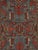 Antique Persian Serapi Carpet Handmade Wool Oriental Rug Rust, Ivory, Light Blue For Sale - Image 11 of 18