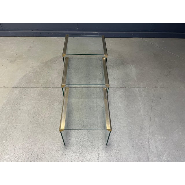 Hollywood Regency T35 Nesting Tables from Galotti & Radice, 1975, Set of 3 For Sale - Image 3 of 12