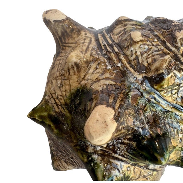 Ceramic Ceramic Conch Shell Dish For Sale - Image 7 of 8