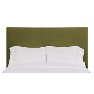 Hadley Twin Headboard, Olive Velvet For Sale