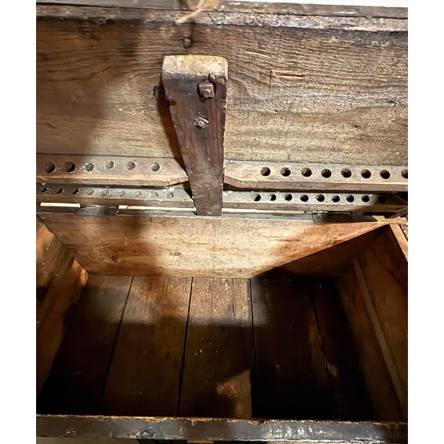 Antique C. 1870 British Military Campaign Arms Chest — Stenciled Halifax Transit For Sale - Image 4 of 9