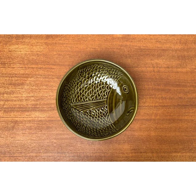 Vintage Ceramic Bowl with Fish Design from Secla, 1970s For Sale - Image 3 of 13