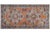 Shabby Chic 1990's Vintage Orange/Blue Wool Rug - 4'9'' X 9'11'' For Sale - Image 9 of 10