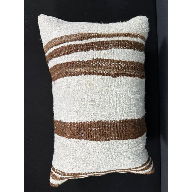 Turkish Hemp Pillow Cushion Natural Beige Brown Pillow Cushion Cover 16" x 24" #30146 Enhance your home decor with our...