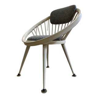 White Circle Chair by Yngve Ekström for Swedese For Sale