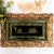 1950s California Originals #223 olive green and gold gilt ashtray. A mid-century Hollywood Regency collectible — perfect...