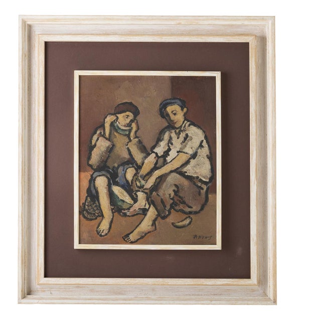 Pinho Diniz, Figurative Scene, Oil Painting For Sale