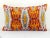 Saffron Ikat Velvet Pillow Cover For Sale - Image 8 of 8