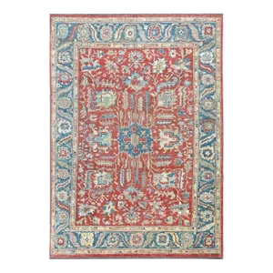 Handmade Wool & Cotton Rug. 8'11" X 12'7"
