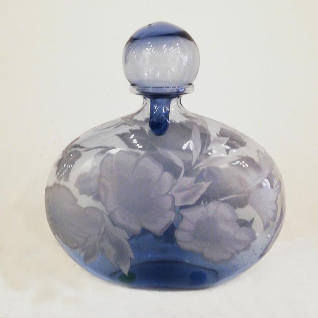 1970s Glass Bottle with Stopper by Aldo Nason, 1970s For Sale - Image 5 of 6