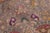 Shabby Chic Hand Painted Vintage 1990's Gray/Brown Wool Rug - 9'9'' X 12'10'' For Sale - Image 4 of 10
