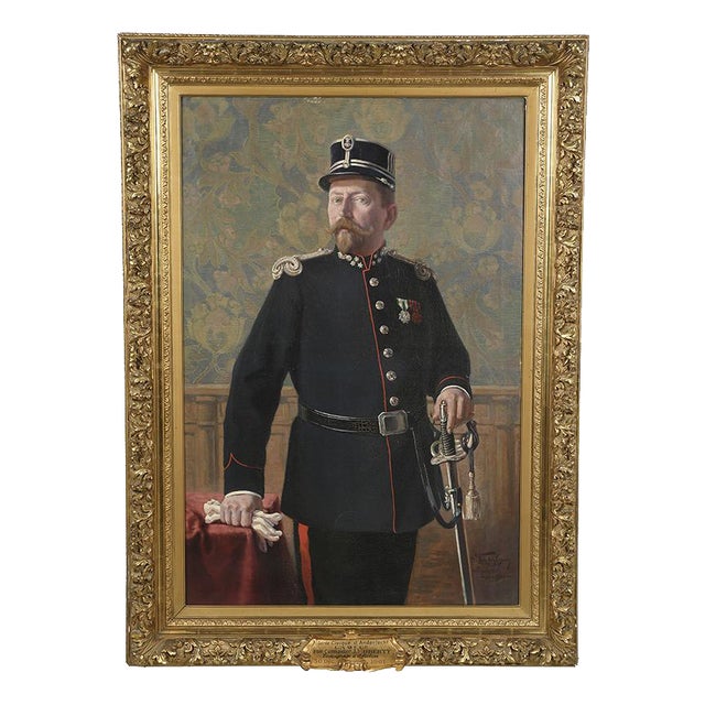 Van the Eulide, Portrait of J. Houberty, 1901, Oil on Wood For Sale