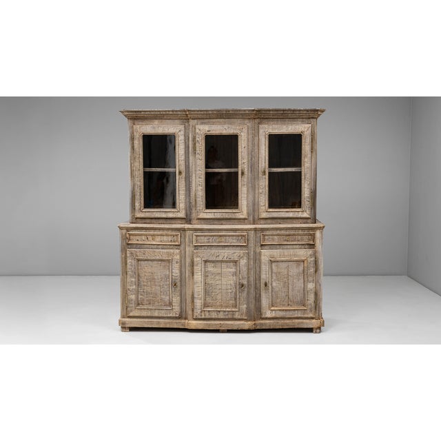 Late 19th Century 1890s French Provincial Oak Vitrine For Sale - Image 5 of 18