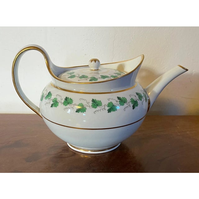 Antique Early 19th Century Vienna Porcelain Helmet Shape Tea Pot For Sale - Image 13 of 13