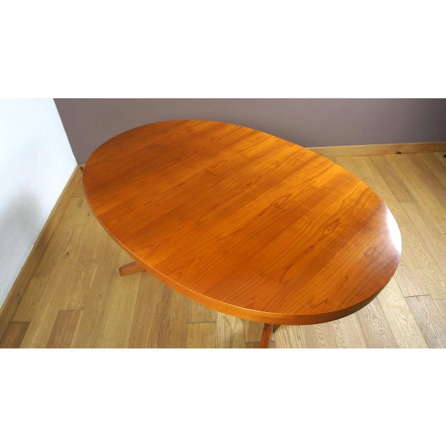 Vintage Oval Dining Table from Baumann, 1960s For Sale - Image 3 of 10