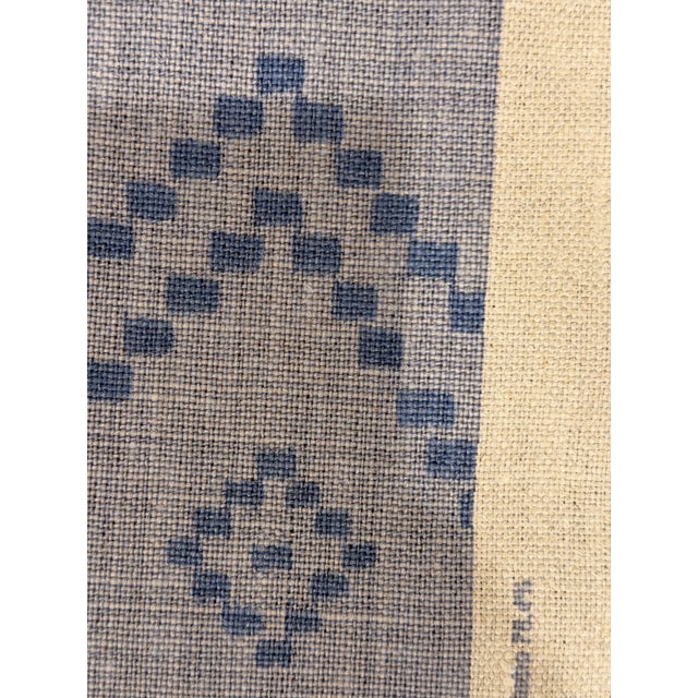 Peter Dunham Linen Fabric Indoor: Prints Taj - Mist/Indigo 2 Yards For Sale In Raleigh - Image 6 of 6