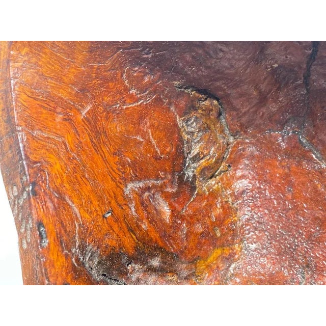 Wood Brown Wood and Brass Tabacco Pot, French, 1970s For Sale - Image 7 of 10