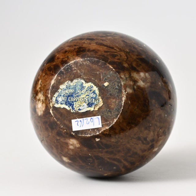 1960s Brown Alabaster Paperweight from BB Italy, 1960s For Sale - Image 5 of 8