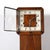 Wood Art Deco Walnut Floor Clock W/ Deco Numeral Dial and Black Lacquered Base For Sale - Image 7 of 14