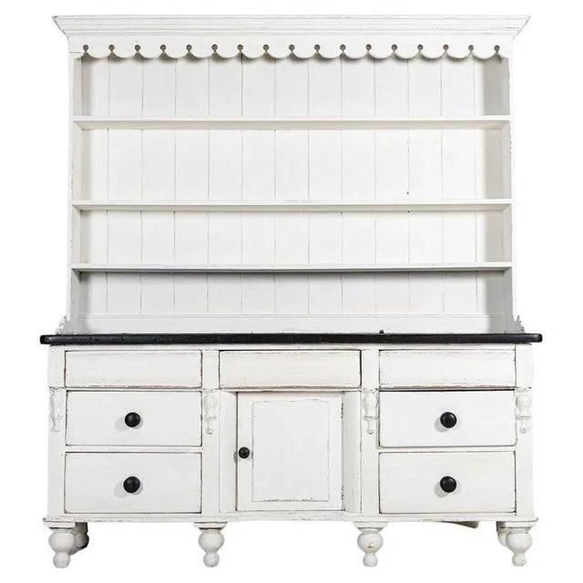 19th Century Welsh Ebonised Sycamore Top Dresser For Sale - Image 10 of 10