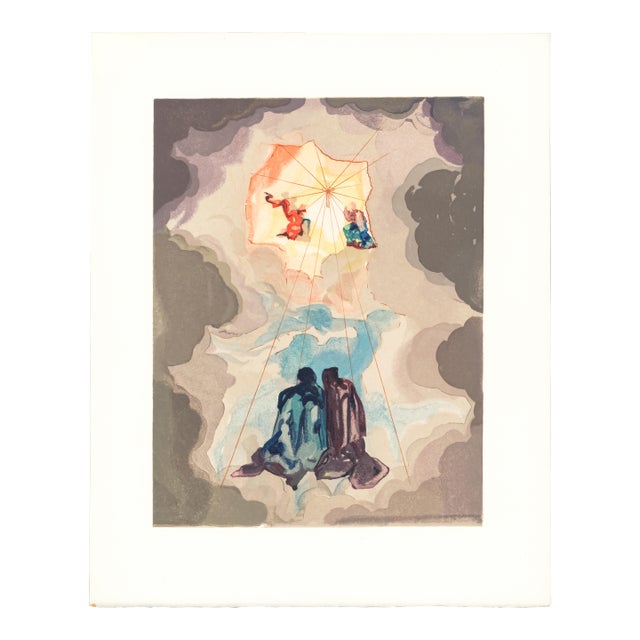 Original engraving from Salvador Dalí’s "The Divine Comedy" published by Editions d’Art Les Heures Claires, Paris, in...