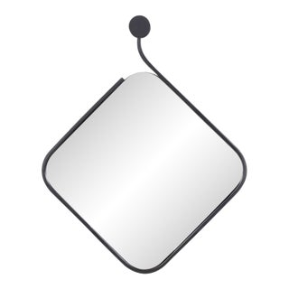 Hudson Squared Metal Mirror For Sale