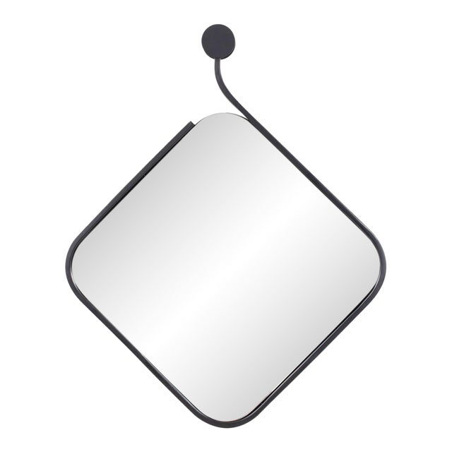 Hudson Squared Metal Mirror For Sale