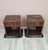 Brown Art Deco Bedside Tables in Makassar Ebony and Portoro Marble, 1930s, Set of 2 For Sale - Image 8 of 14