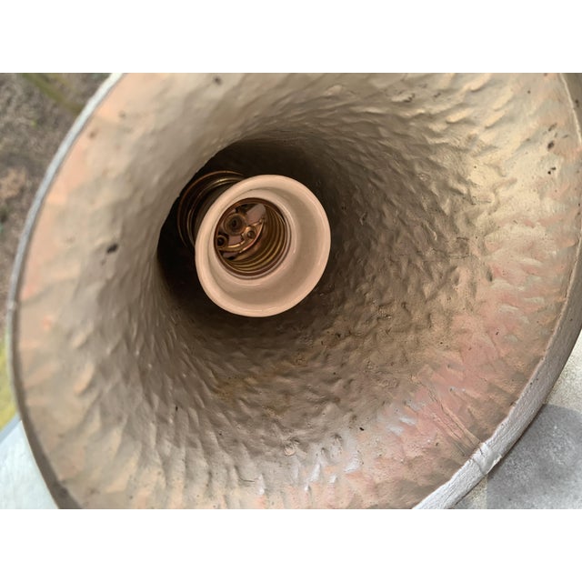 Gold Art Deco Hammered Table Lamp, 1920s For Sale - Image 8 of 16