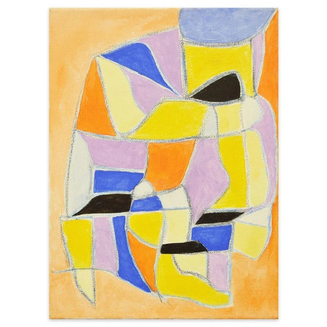 Contemporary Orange Composition - Oil Painting 2019 by Giorgio Lo Fermo 2019 For Sale - Image 3 of 3