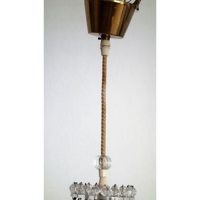 Antique French Glass Bead Chandelier, 1930s, in Very Good conditions. Designed 1920 to 1949 I have official proof of...