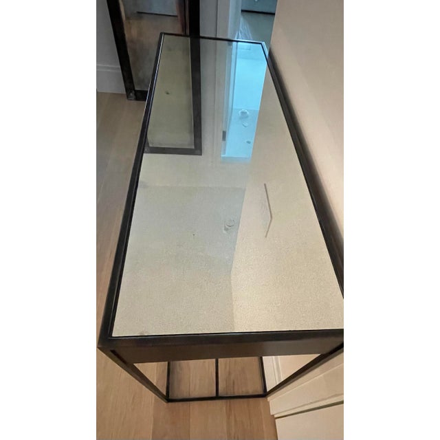 2000 - 2009 Credenza in Metal and Mirror With Two Drawers For Sale - Image 5 of 5