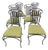 Wrought Iron Chair Set/6 For Sale