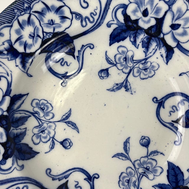 Flora Earthenware Soup Plates by Creil and Montereau, 1800s, Set of 6 For Sale - Image 13 of 14