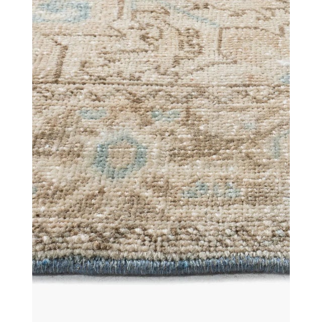 Antique Ivory Area Rug, 3ft 7in X 4ft 5in For Sale - Image 9 of 11