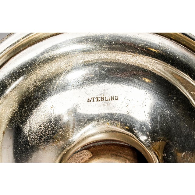 Rustic Double Antler Handle Antique Sterling Silver Trophy Cup For Sale - Image 11 of 11