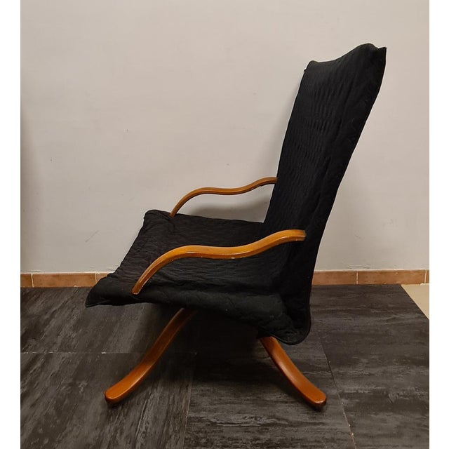 Black Large Armchair from Ligne Roset, 1980s For Sale - Image 8 of 18