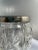 Metal 1940s English Cut Glass Biscuit Barrel For Sale - Image 7 of 13