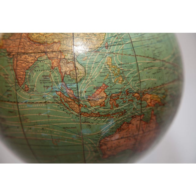 Metal Mid 20th Century International Globe For Sale - Image 7 of 8
