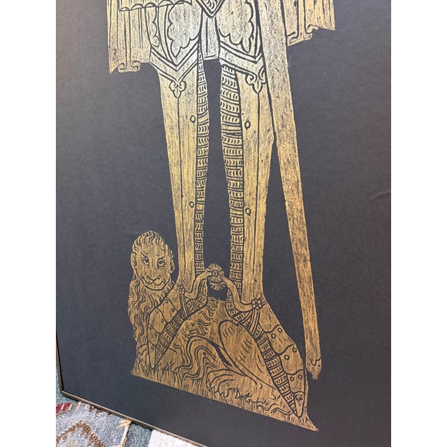 Twentieth Century Brass Rubbings Triptych, Set of Three For Sale - Image 14 of 17