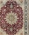 Layered Floral Medallion Antique Persian Mashad Rug in Red, Blue and Cream For Sale - Image 4 of 13