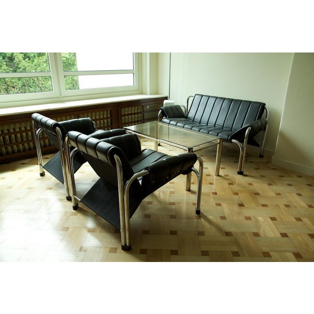 Modernist T 2403 Loveseat by Viliam Chlebo for Kodreta Myjava, Former Czechoslovakia, 1980s For Sale - Image 10 of 11