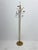 Italian coat rack in gilded metal and marble, 1950 Good condition. Minor signs of wear. Height: 185 cm Diameter: 32 cm