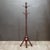 Antique Ribbed Mahogany Coat Rack For Sale - Image 4 of 5